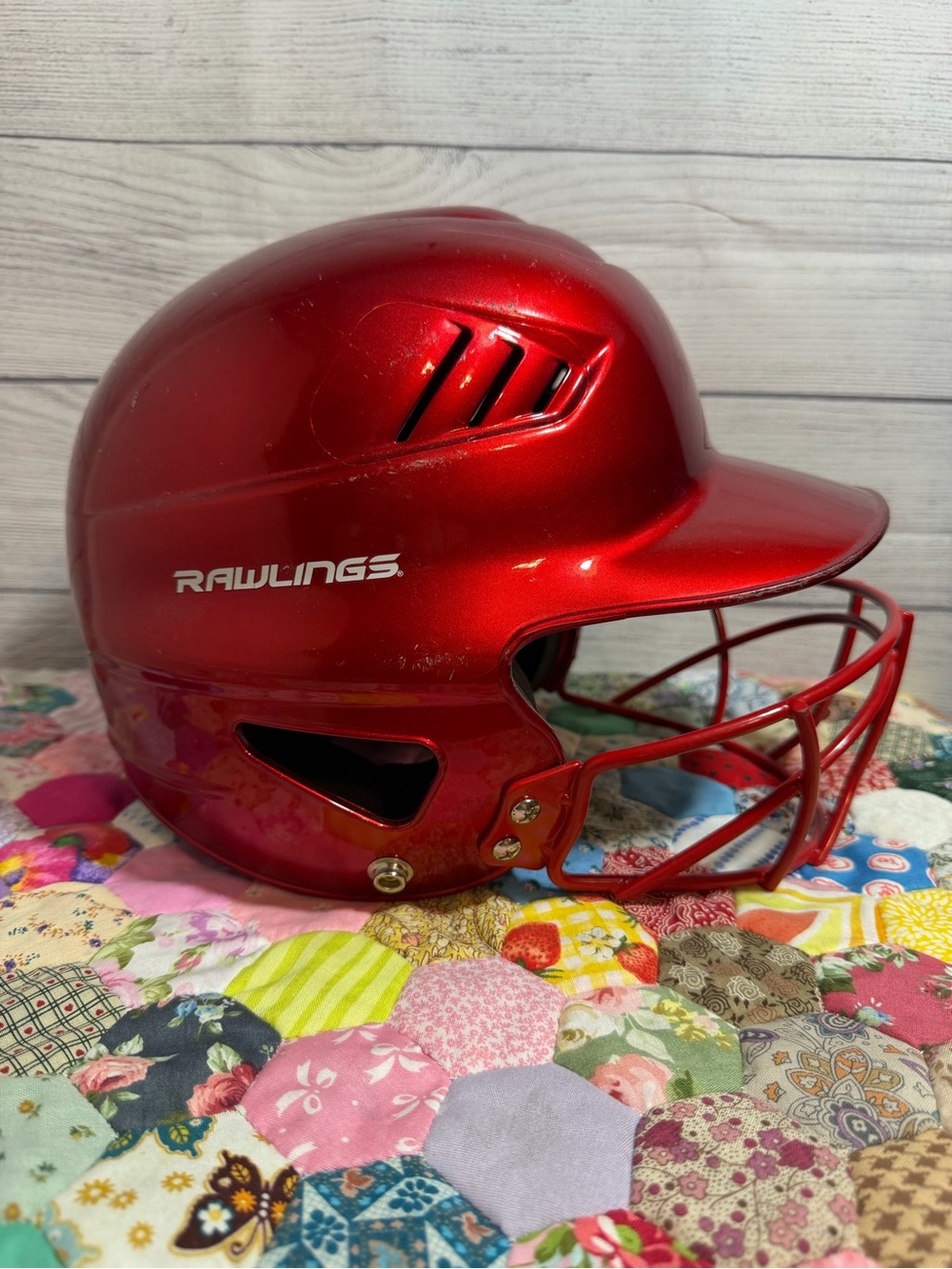 Rawlings Red Interior Batting Helmet